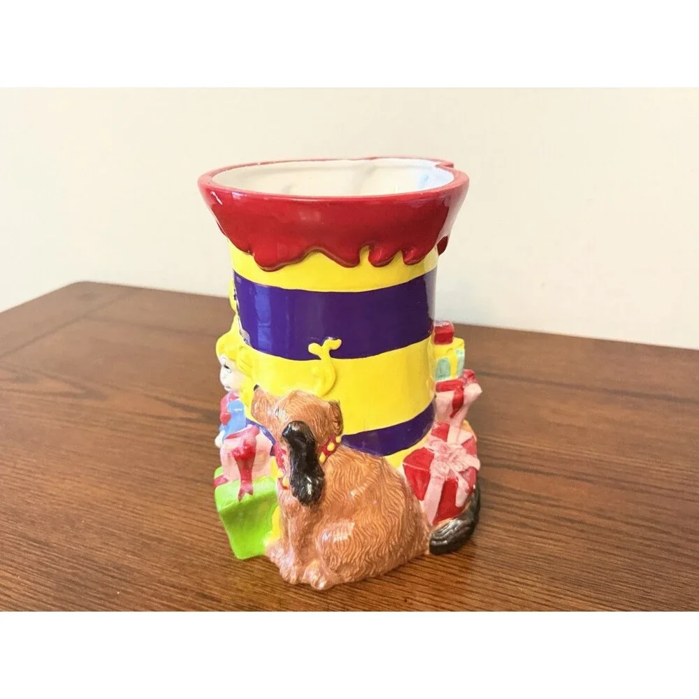 Dr. Seuss Grinch Christmas Cookie Jar Whoville Cindy Lou Who Max Dog Canister